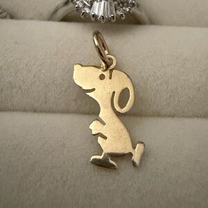 Vintage 14K Solid Gold Peanuts Snoopy Dog Charm
